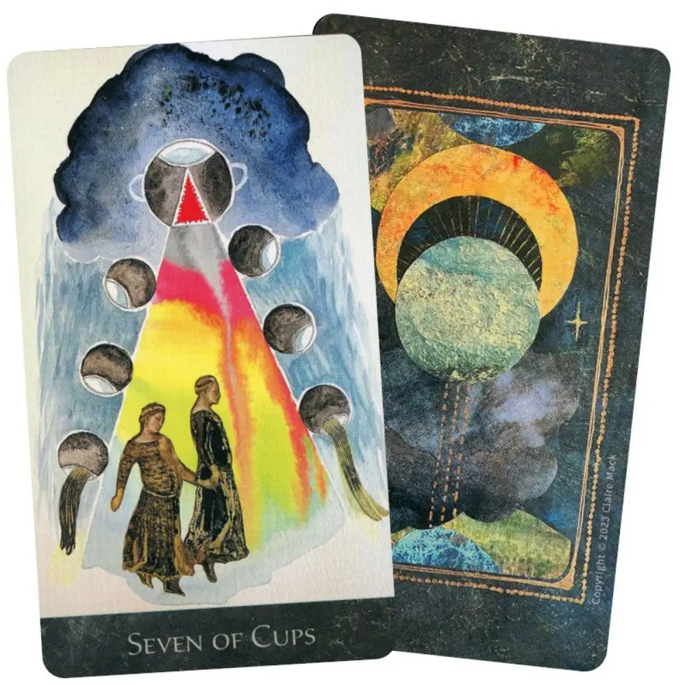 10.3*6cm The RainShadow Tarot A 78-card Deck of Original Paintings and Hand-cut Collage Artworks Illustrating The Tarot 5