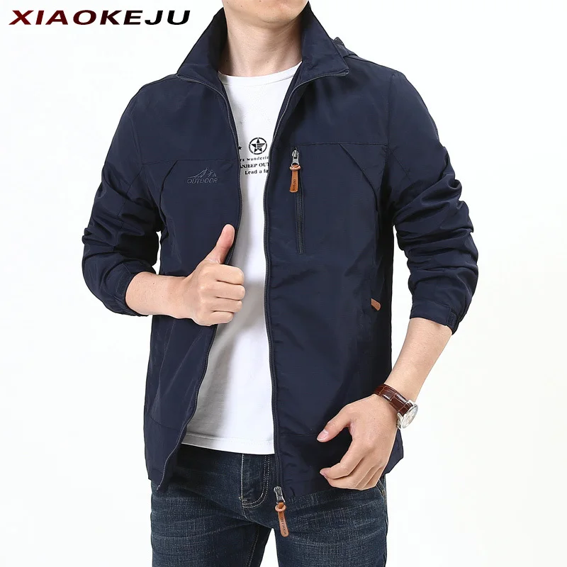 Streetwear Men Sweatshirts Man Trench Coat Motorcycle Waterproof Jackets Men's Cold Clothes Windbreaker Softshell Coats Winter
