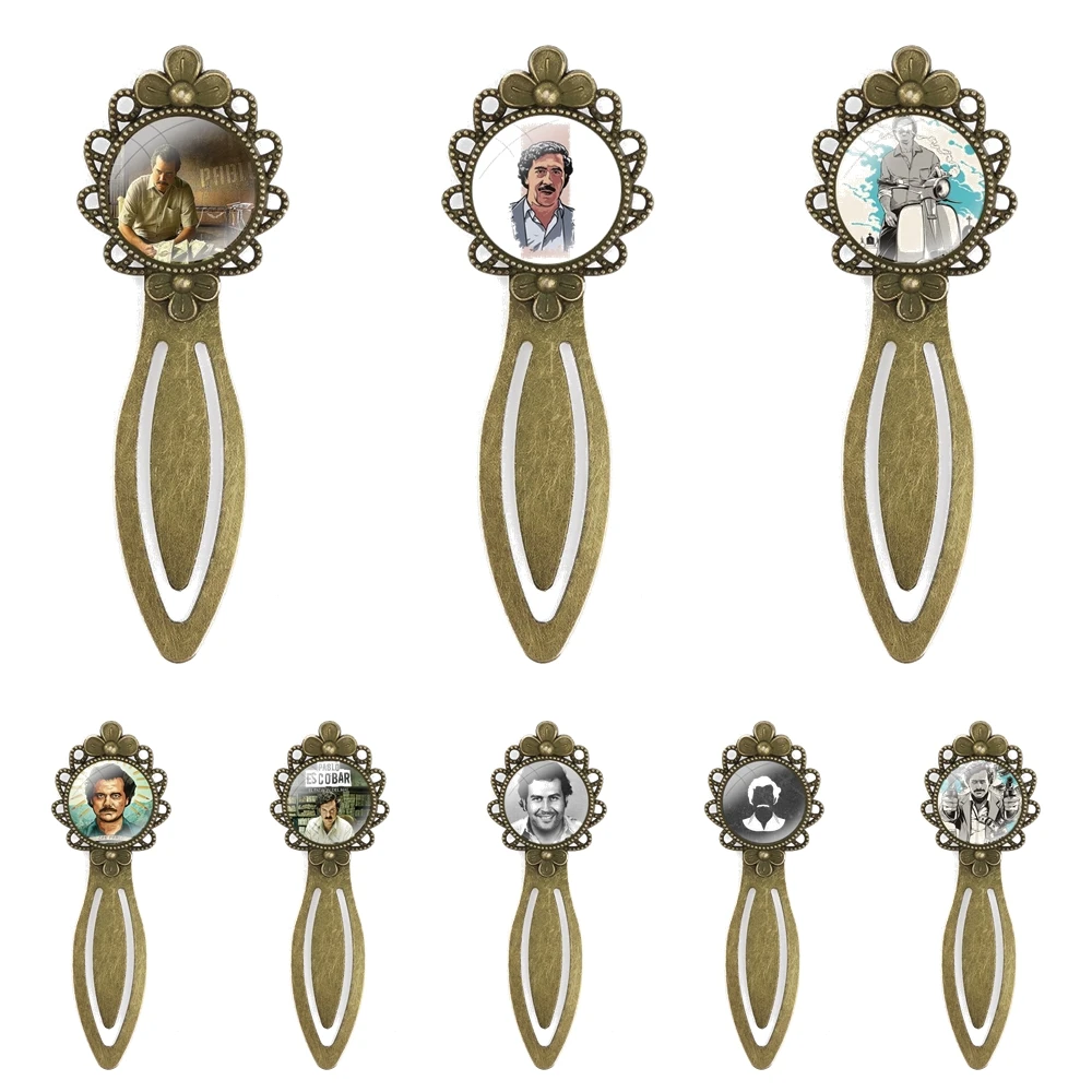 

Creative Metal Bookmarks Gift For Friends Stationery School Office Supply Pablo Escobar