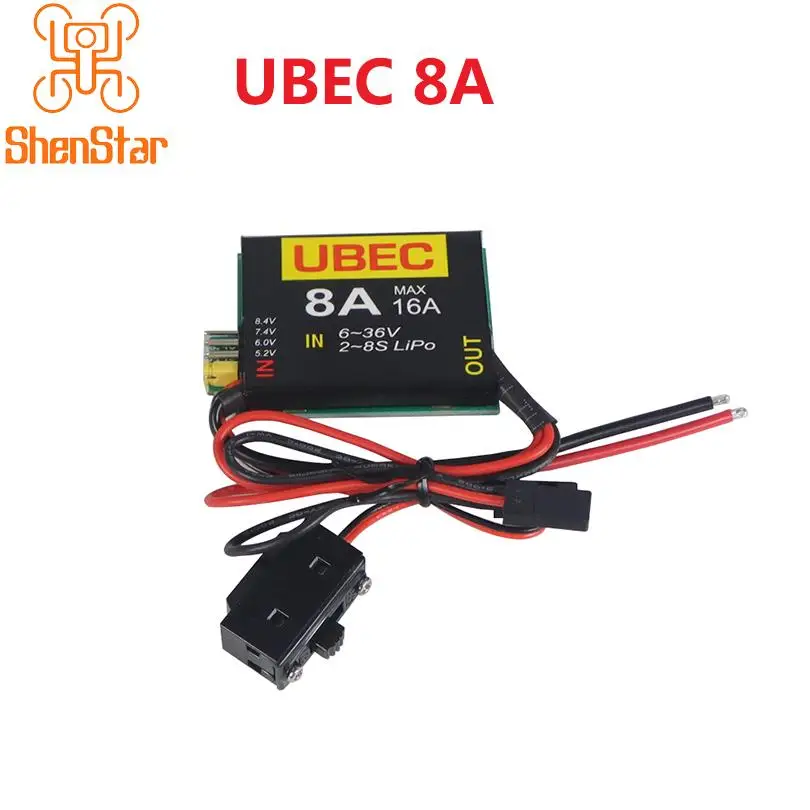 

ShenStar 2S-6S 6-36v UBEC-8A BEC /DUAL UBEC 8A/16A 5,2/6,0/7,4 v/8,4 v сервопривод для RC FPV гоночного дрона, самолета, робота