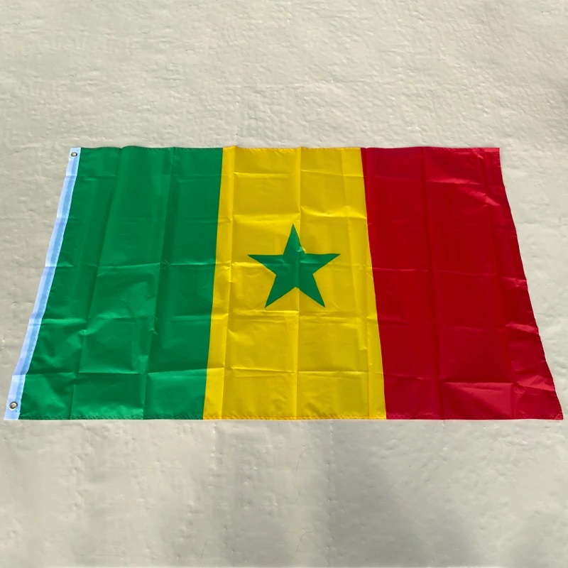 EOODLOVE FLAG Senegal 90x150cm High Quality 3x5 Foot Indoor and Outdoor Festival Celebration Hanging Decorative Flag