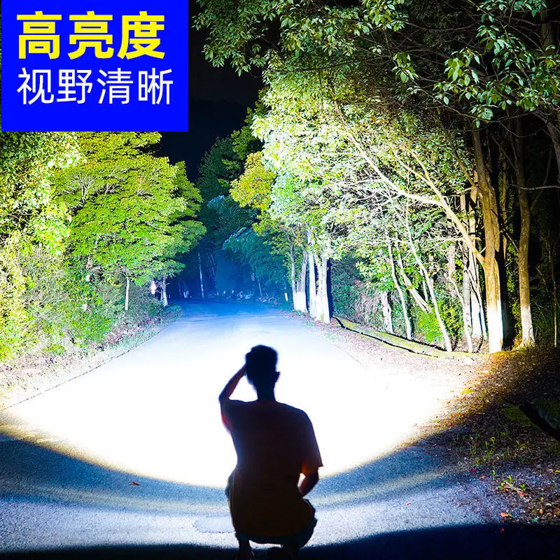 Head Flashlight Head Flashlight Super Bright Headlamp Led Sensor Light Waterproof Torch Lantern Type-c Rechargeable Outdoor Camping Fishing