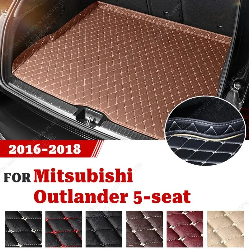

Коврик для багажника автомобиля Mitsubishi Outlander, 5 мест, 2016, 2017, 2018, пользовательские автомобильные аксессуары, украшение интерьера автомобиля
