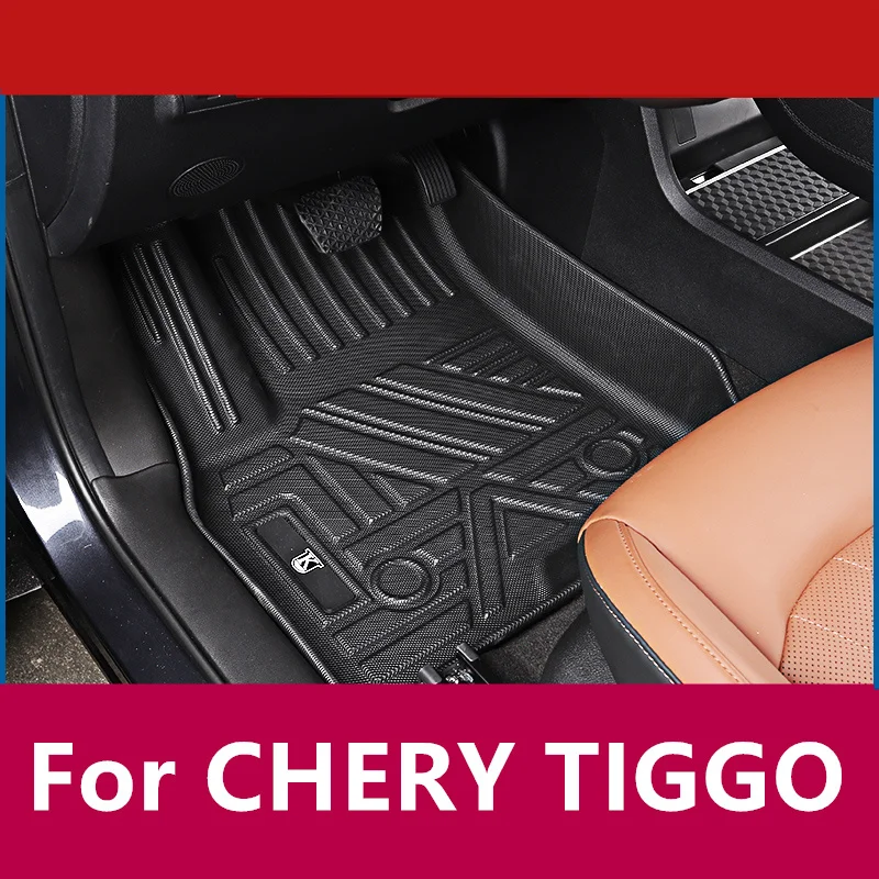 

Подставка для ног для CHERY TIGGO 8plus, специальные полноразмерные водонепроницаемые подставки для ног из ТПЭ, модифицированные аксессуары для интерьера, высокое качество