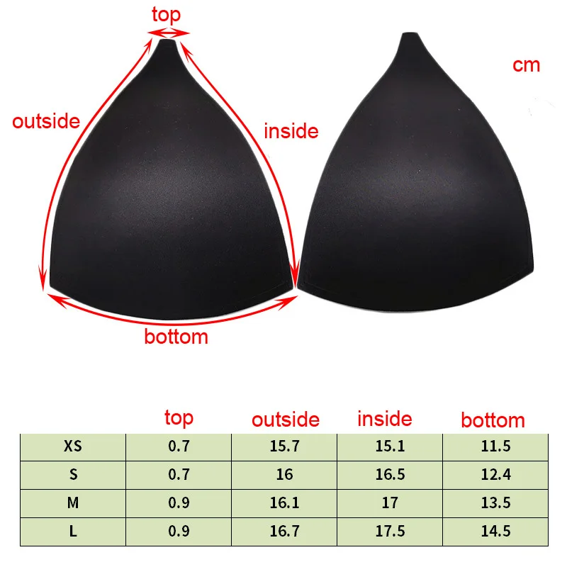 새로운 5-50Pair DIY 수영복에 대한 도매 스폰지 컵 속옷 삼각형 브래지어..