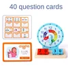Teaching Clock Activities Set Early Educational Montessori Toy Helps Kids Learn To Tell Time Kindergartner Learning Toy Supplies 2