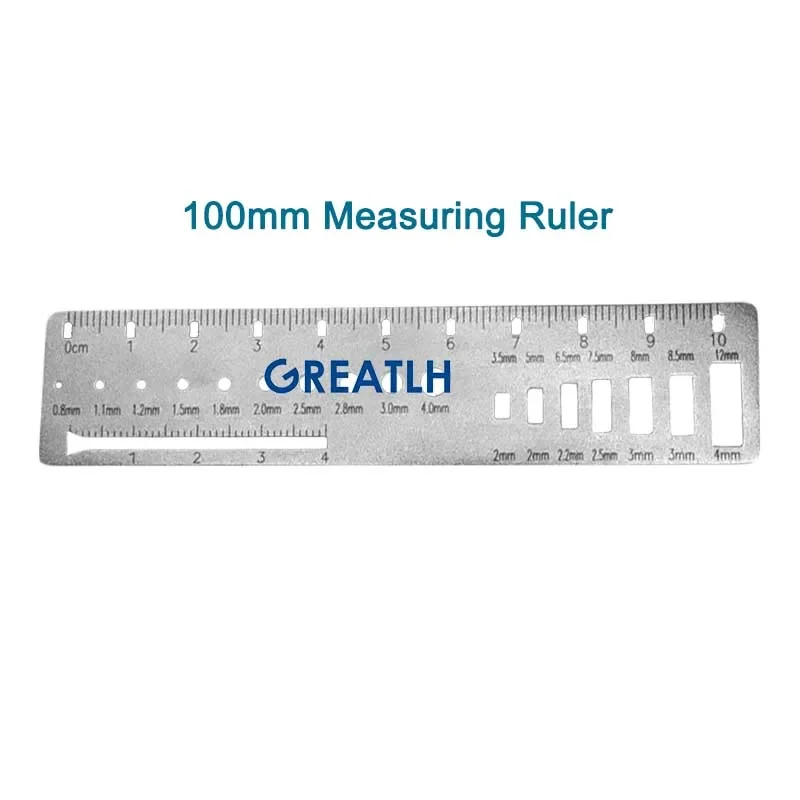Orthopedic Measuring Ruler Kirschner Wire and Bone Screw Diameter Lenght Measuring Ruler Orthopedic Surgery Instrument pet veterinary surgical instruments,orthopedic instruments,orthopedic cerclage wire,orthopedic retractor