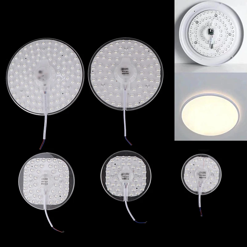 핫세일 1세트 마그네틱 흡착식 LED 패널 원형 링 조명 12W 18W 24W 36W 48W 72W LED 원형 AC220V 천장등 광원