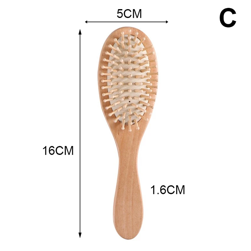 Professional Wooden Hairbrush: Anti-Loss Scalp Massage Comb