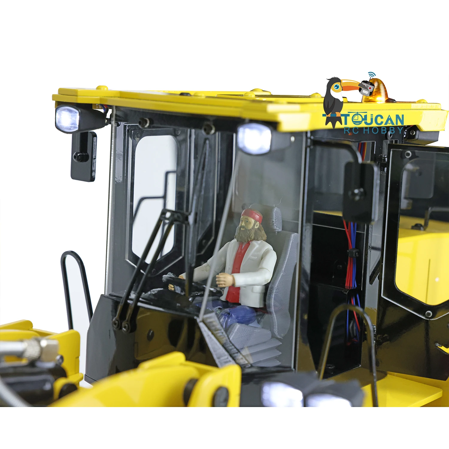 XDRC WA470 1/14 RC Hydraulic Metal Loader Model 980L ESC Motor Servo Lights Sound Yellow Painted Refitted Truck Toys TH18403 5