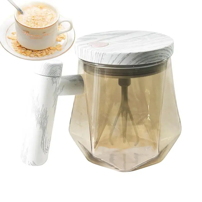 

400ml Glass Self Stirring Mug Food Grade Coffee Cup 400ml Cups Automatic Mixing Coffee Mug