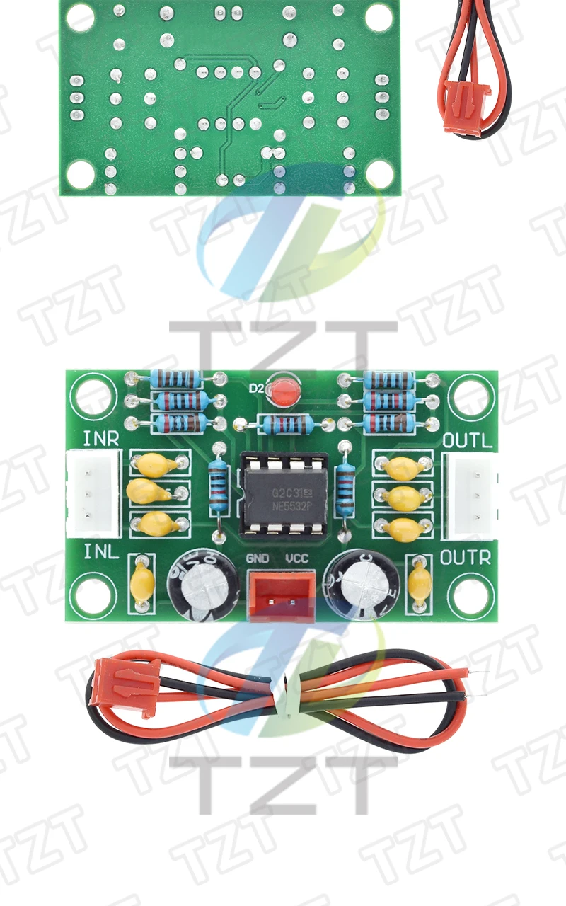1/3 Stück XH-A902 Audio-Vorverstärker-Platinenmodul NE5532 Verstärker-Frontpanel Digitales Klangregelmodul mit Breitem Spannungsbereich – Detail 4