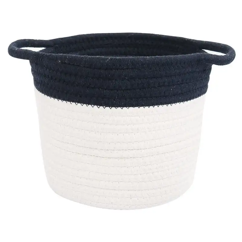 

Storage Basket Clothes Organizer Navy Blue,Cylindrical 1