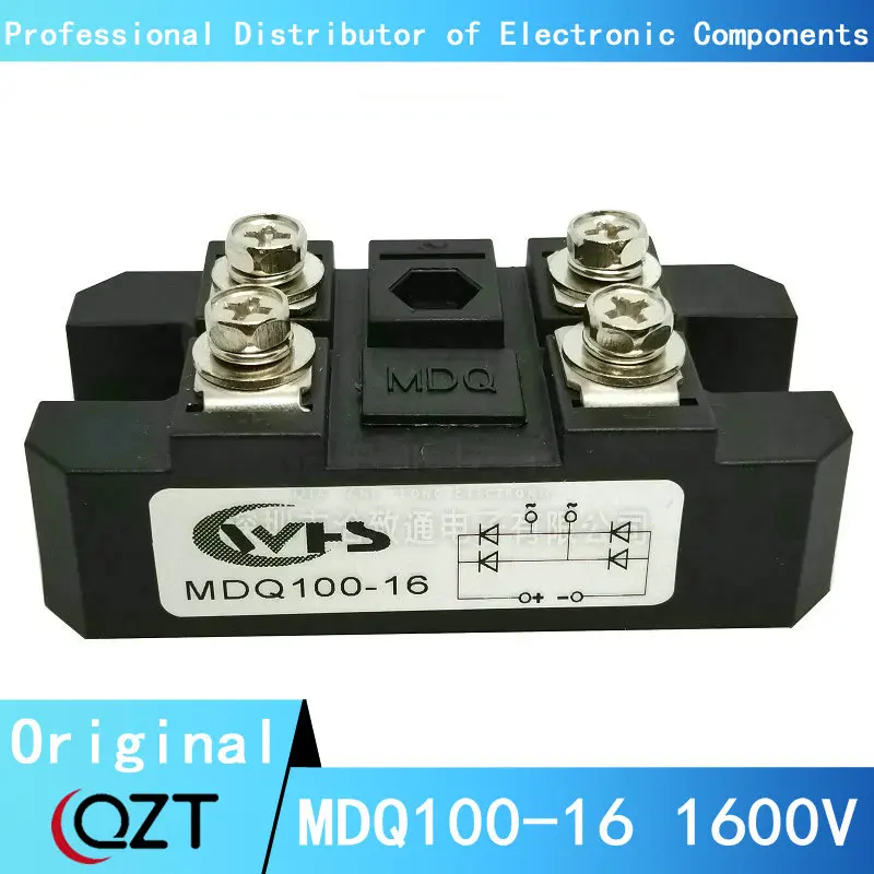 

1pieces MDQ100-16 MDQ100A MDQ 100A Amp 1600V Volt Silicon Single Phase Diode Metal Case Bridge Rectifier Module