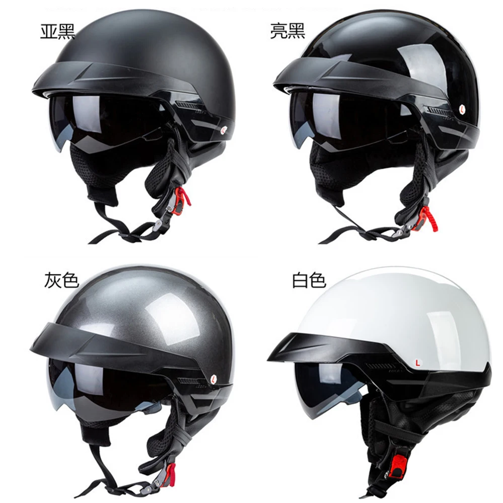 Zombies Racing High Quality Half Face Cruiser Motorcycle Helmet Retro Electric Scooter Riding Casque Moto Capacete DOT Approved