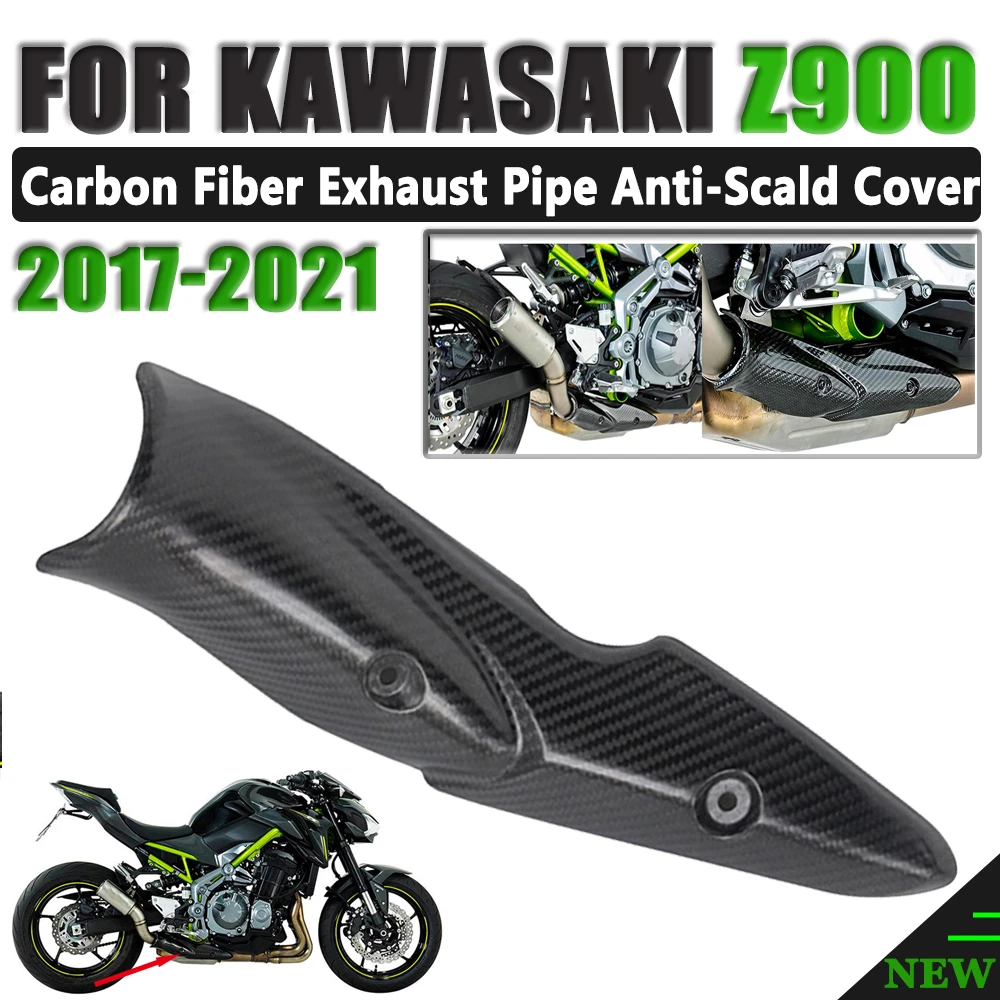 Motorcycle Exhaust Pipe Cover Carbon Fiber Anti Scald Cap Heat Shield