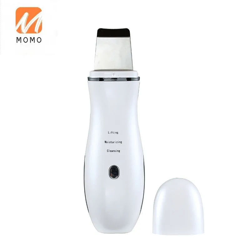 

Hot Sale Ultrasonic Skin Scrubber Peeling Shovel Ion Acne Blackhead Remover Deep Cleaning Machine face Lifting Facial Massager