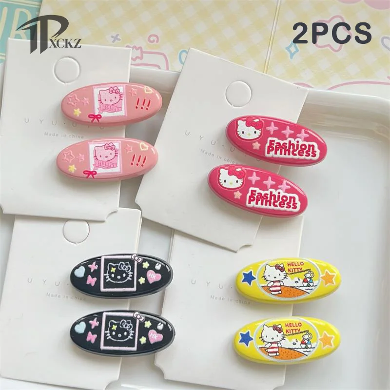 

2 шт./упаковка, заколки для волос «Hello Kitty»