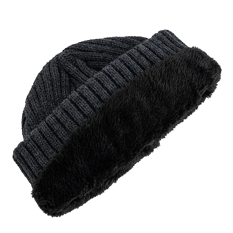Hot Sale Unisex Warm Winter Hat Plush Fur Lining Warm Cap 1987 Letter Beanie Hat For Men Women Outdoor Ski Sports Knitted Hat