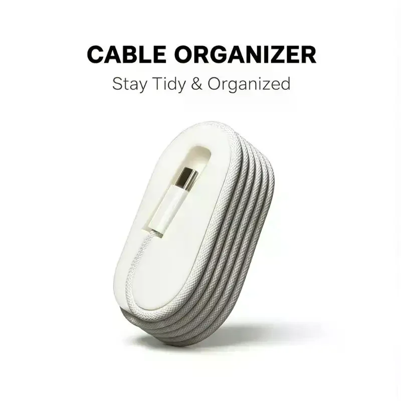 Compact Cable Winder and Organizer for Home, Office, and Travel Use