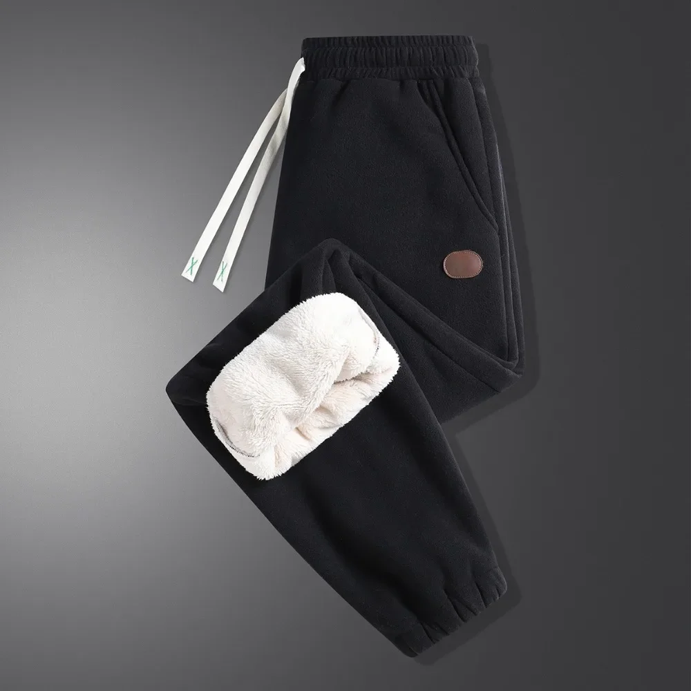 Fleece Sweatpants Men's Fleece Sweatpants Sherpa Lined Sweatpants Winter Warm Pants Lounge Athletic Pants With Pockets