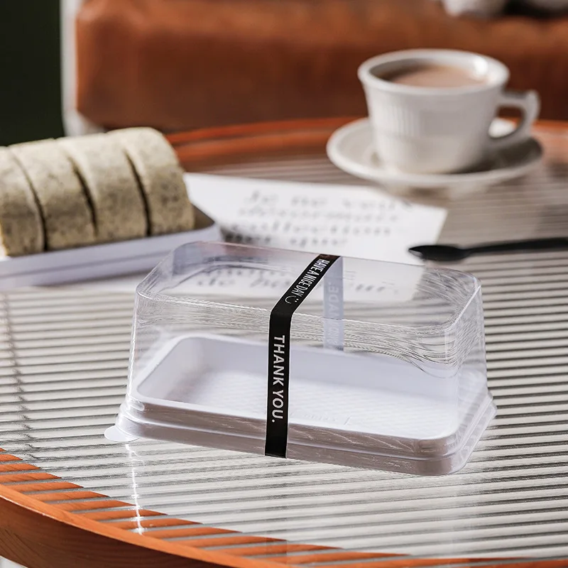 50Pack Transparent Swiss Roll and Dessert Cake Boxes, Clear Plastic Cookie and Muffin D... - SKU DCB01749 - UGI Packaging