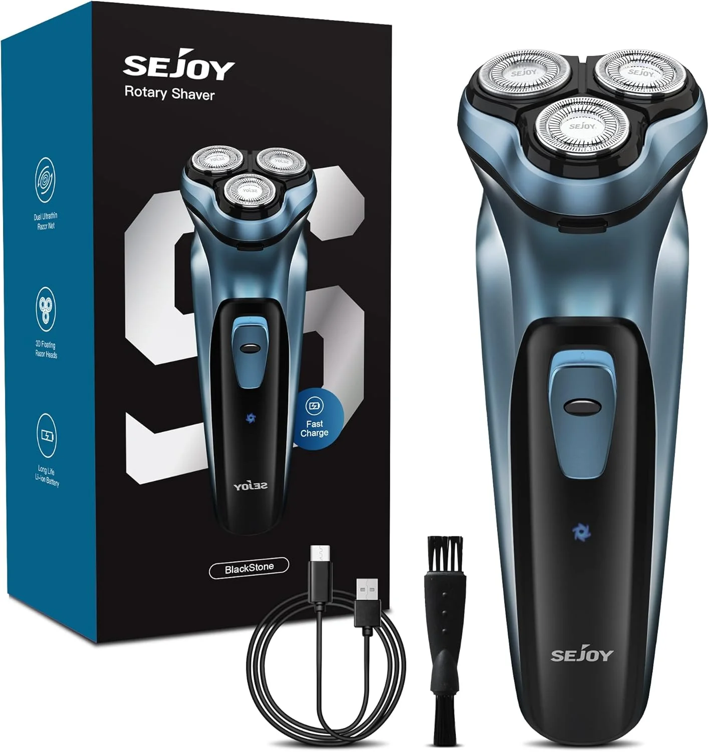 Sejoy Rechargeable Electric Razor for Men