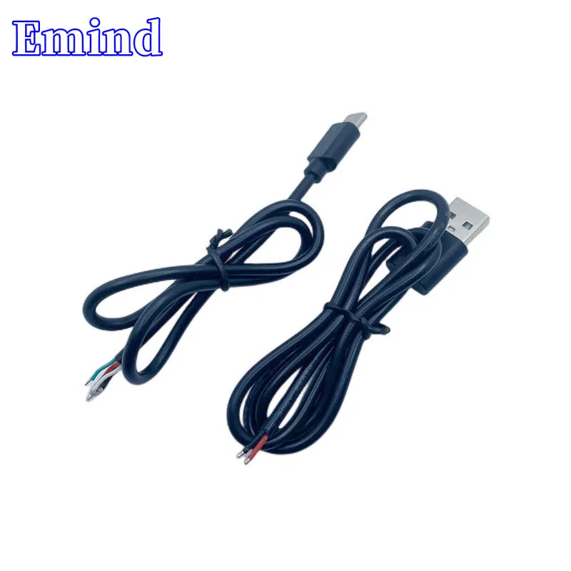 1/2Pcs USB Single-Sided Cable 570mm 2Pin Type-C 400mm 4Pin AWG22 Connection Extension Data Cable Can Be Customized