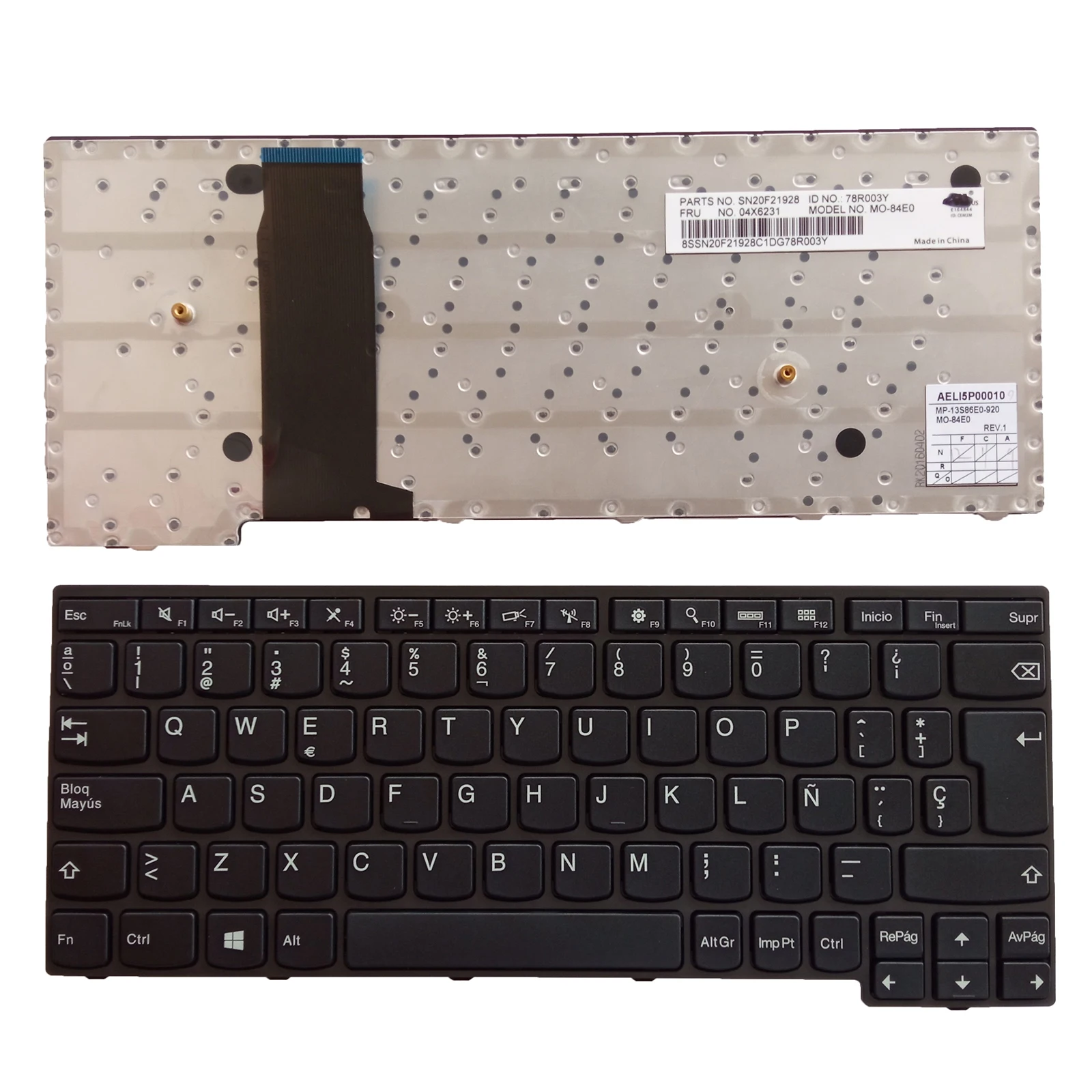 

Новая испанская клавиатура для LENOVO ThinkPad Yoga 11e 04X6231 SP