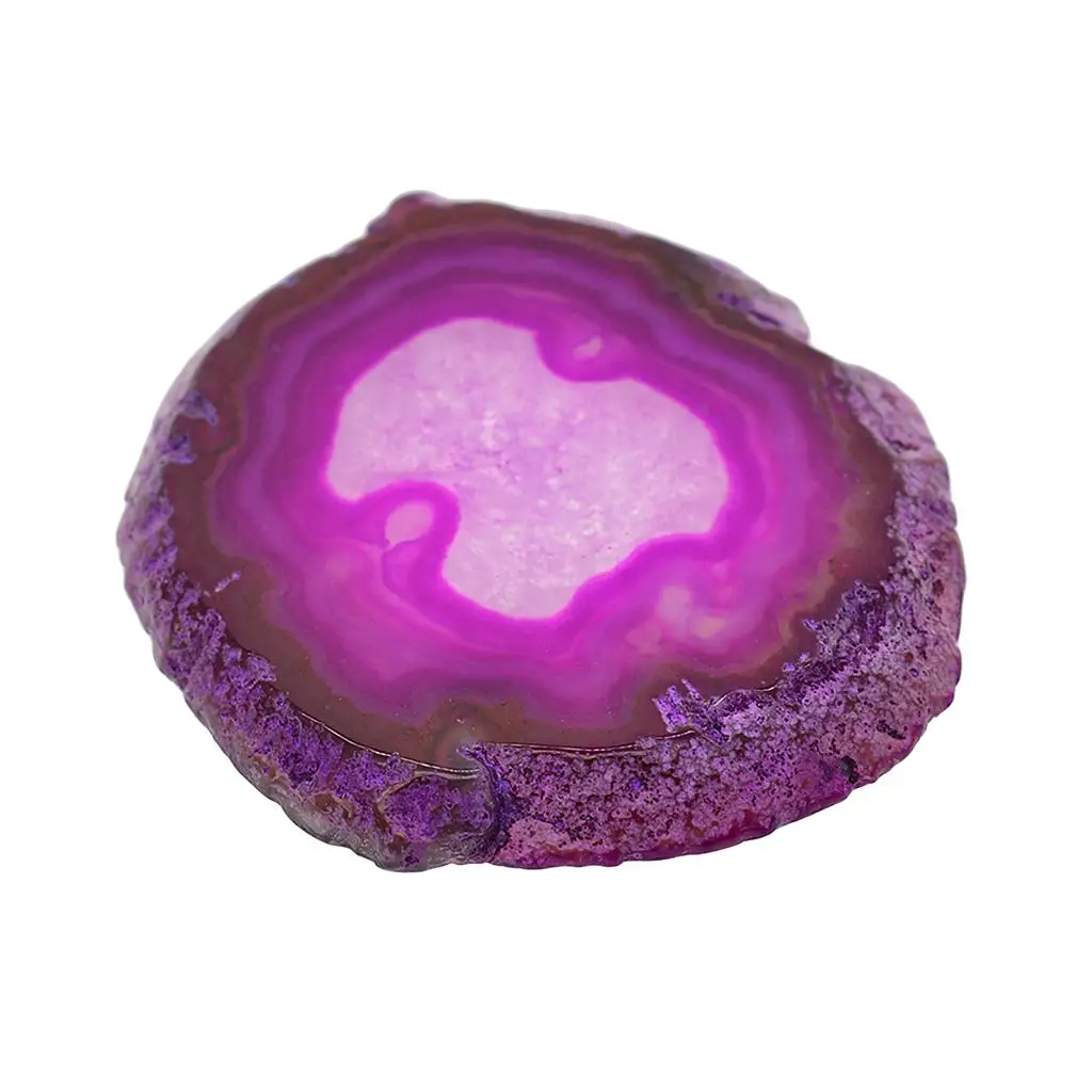 Natural Polished Agate Slices Stones Coasters Cup Mat Irregular Home Decoration Crystals Collection Ornament 60-80mm agate coasters