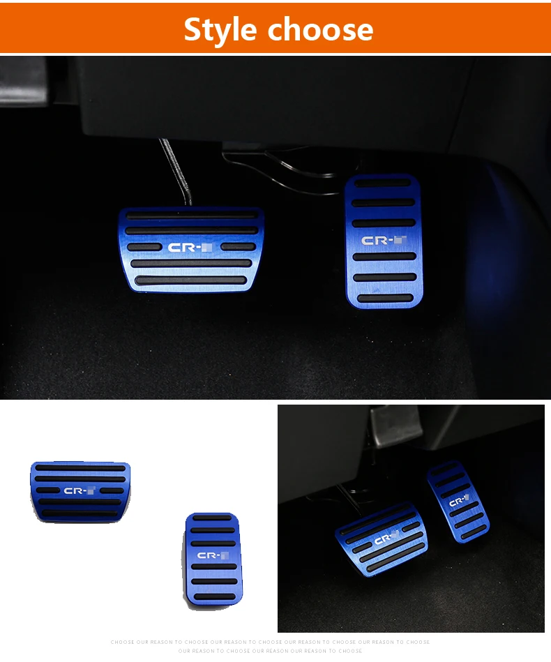 Car Foot Pedal Pad Cover For Honda CRV Accessories CR-V ~ Car Brake Clutch Pedal Non Slip Pads High Quality Rubber car accessories car pedals pedal cover