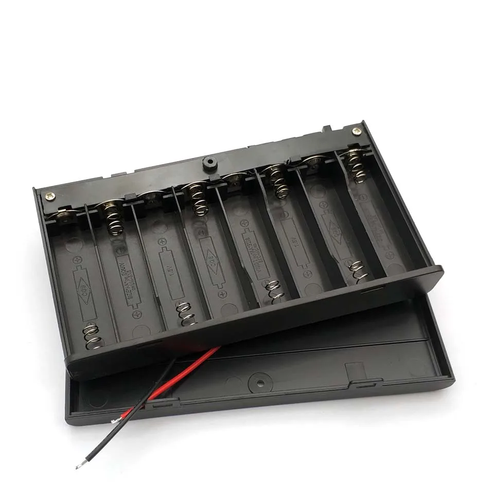1 Stks Bijgesloten AA/AAA Batterij Houder Case 5 Maten met Cover ON/OFF