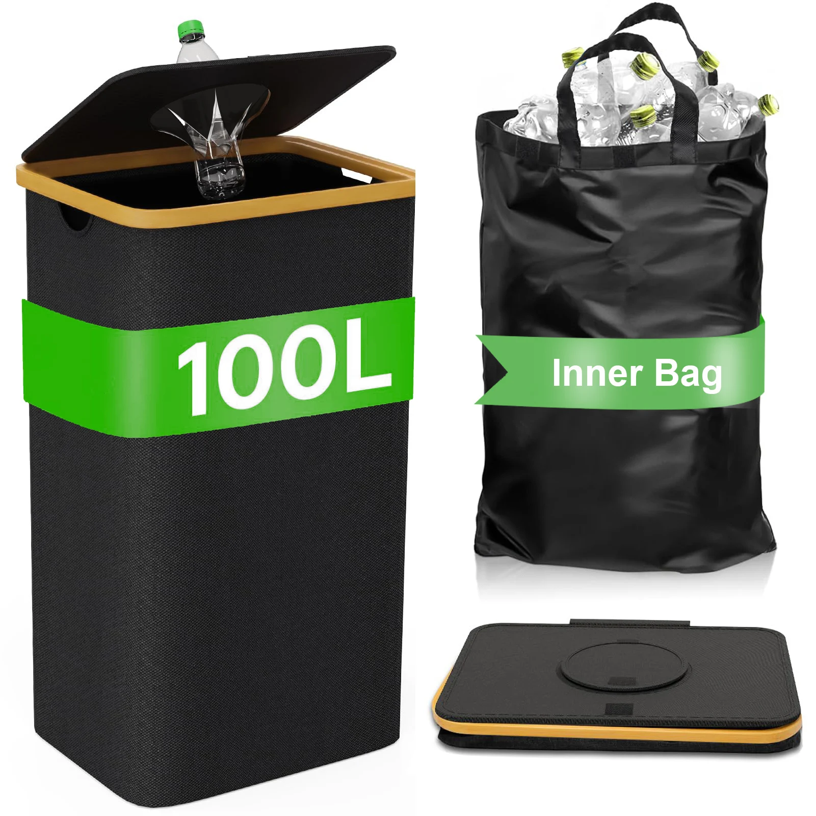 Collapsible Reusable Bottle Organizer and Storage Bag