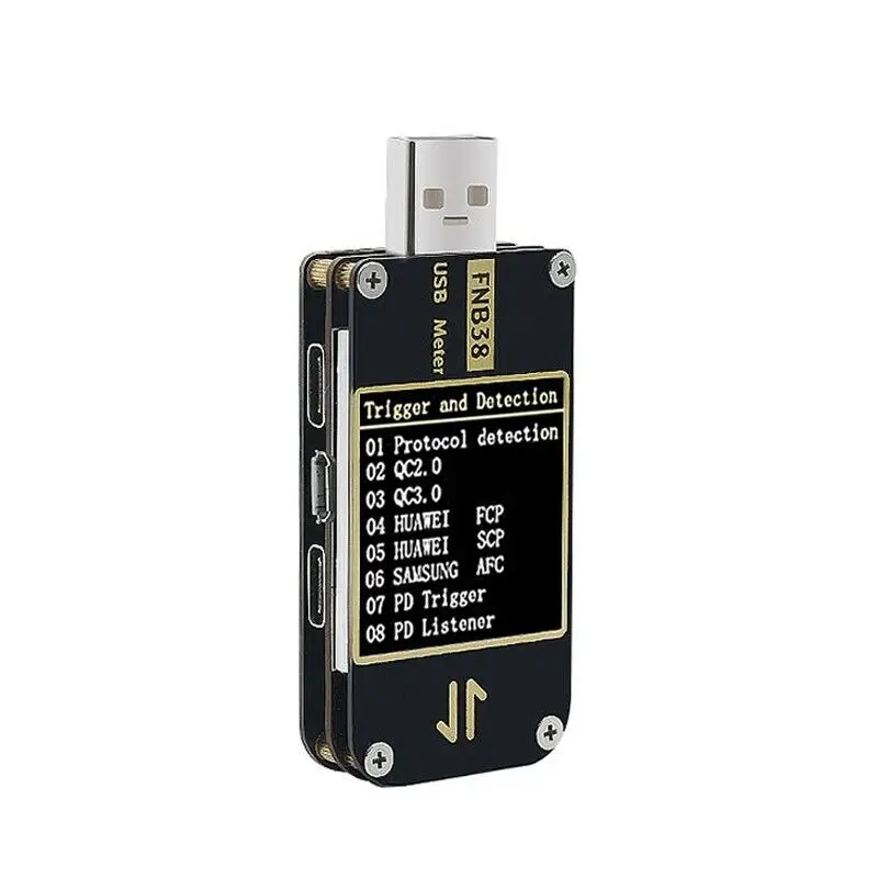 FNB38 Current And Voltage Meter USB Tester QC4+ PD3.0 2.0 PPS Fast Charging Protocol Capacity Test