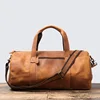 Cowhide Leather Duffle Weekender Bags Carry On Messenger Bag Men's Vintage Duffel Travel Bag Gym Sport Tote Bags Leathfocus 1