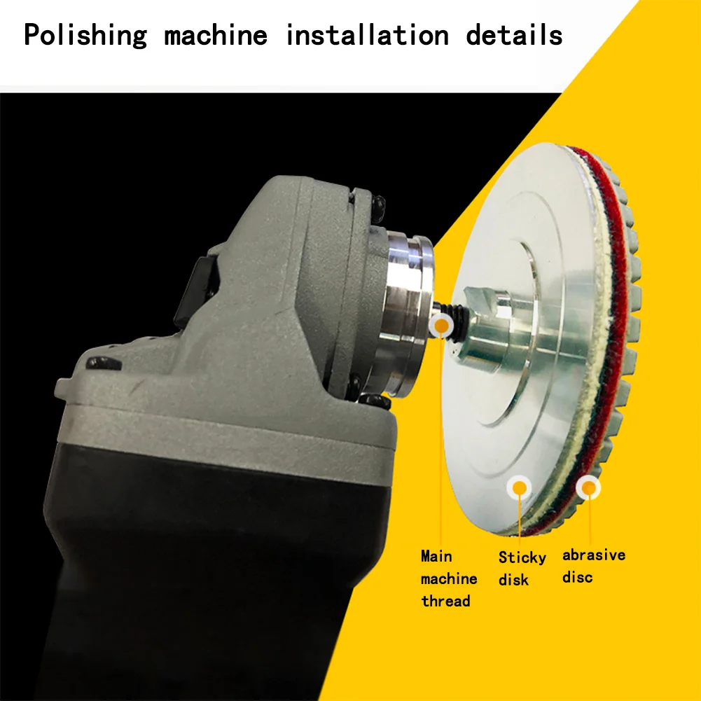 

New Practical Polishing Pads 4inch Pads 1PC 4inch Aluminum Base Backing For 100mm Sander For Diamond For Polishing Machine
