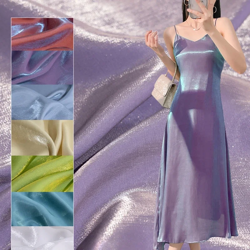 Polyester Cotton Blended Glimmer Fabric Summer Dress Shirt Sewing Cloth  Lightweight Cool sold by meter NMBF-628 - AliExpress 200000297