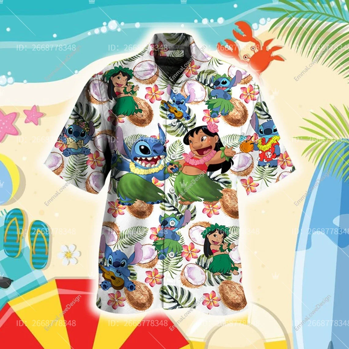 

Disney Lilo and Stitch Hawaiian Shirt Disneyland Trip Hawaiian Shirt Disney Vacation Holiday Hawaiian Shirt Men Women Tops