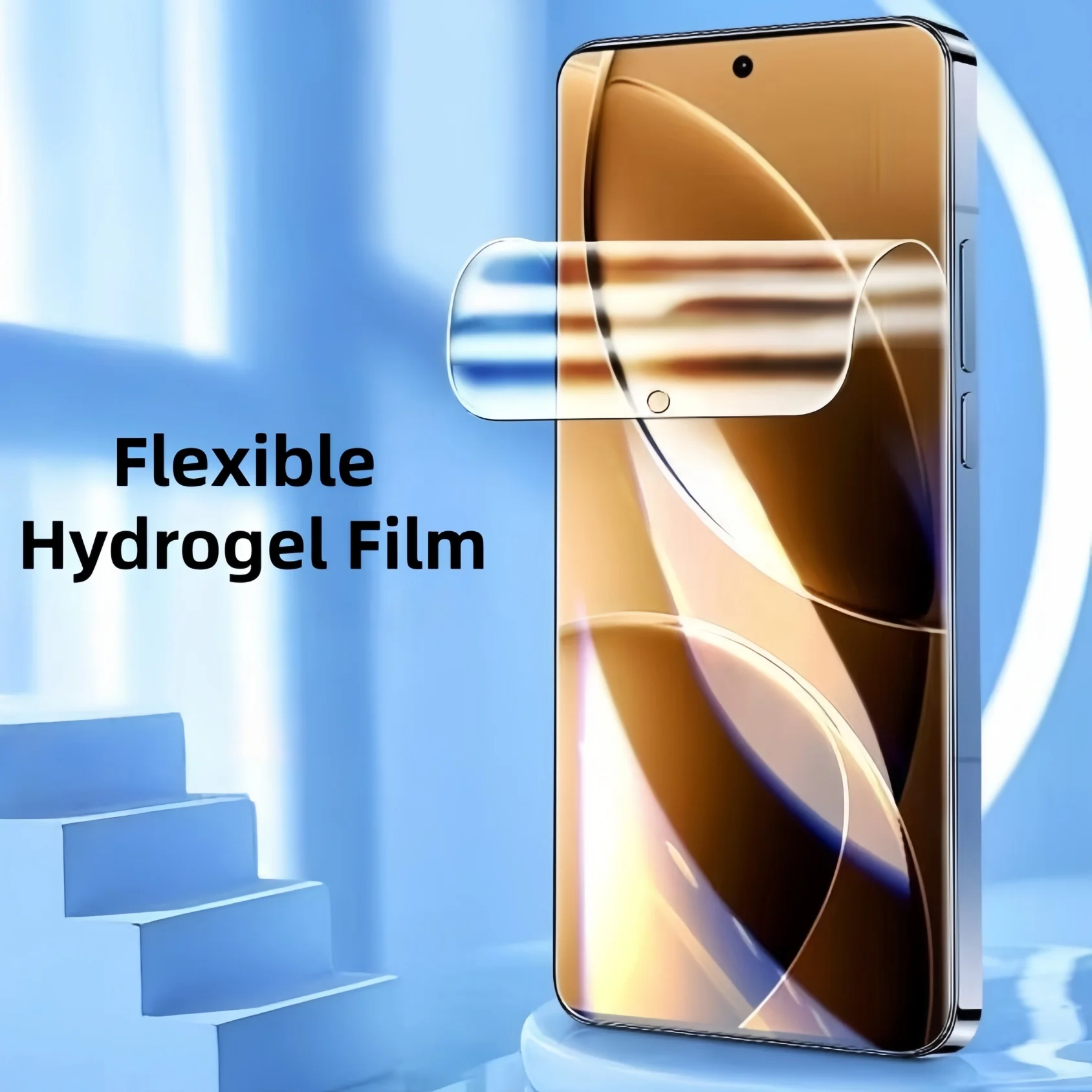 2-Pack High-Sensitivity Transparent Hydrogel Screen Protector Film