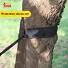 3 in 1 Outdoor camping hammock tie rope knot wear-resistant portable hanging webbing hammock tie tree protection rope sleeve 1
