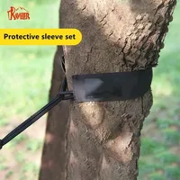 3 in 1 Outdoor camping hammock tie rope knot wear-resistant portable hanging webbing hammock tie tree protection rope sleeve 1