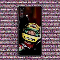 Ayrton Senna Inspired Black Soft Phone Case - Samsung S21Ultra (Z1)
