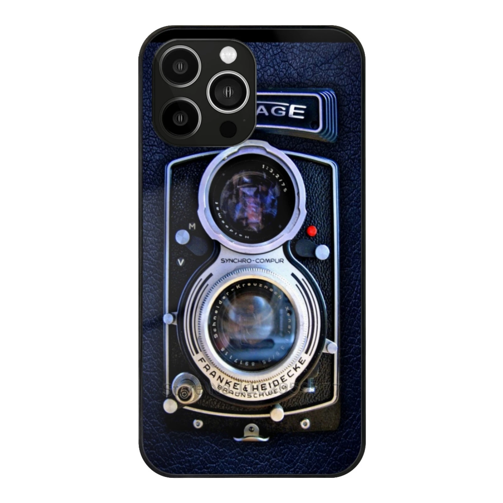 

Classic Black Silver Double Lens Camera Tempered Glass Case For Iphone 11 12 13 14 15 Pro Max Mini 7 8 X Xr Xs Plus Phone Cover