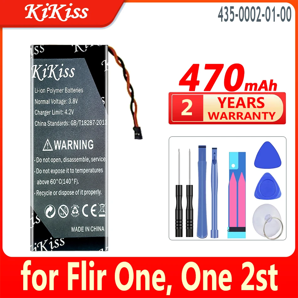 Batteria Kikiss Da 470Mah 435-0002-01-00 Per Flir One 2St