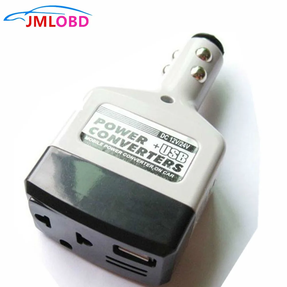 

Car Cigarette Lighter Socket Power+USB Converter Car Power Converter Inverter 12V/24V for 220V Adapter Charger