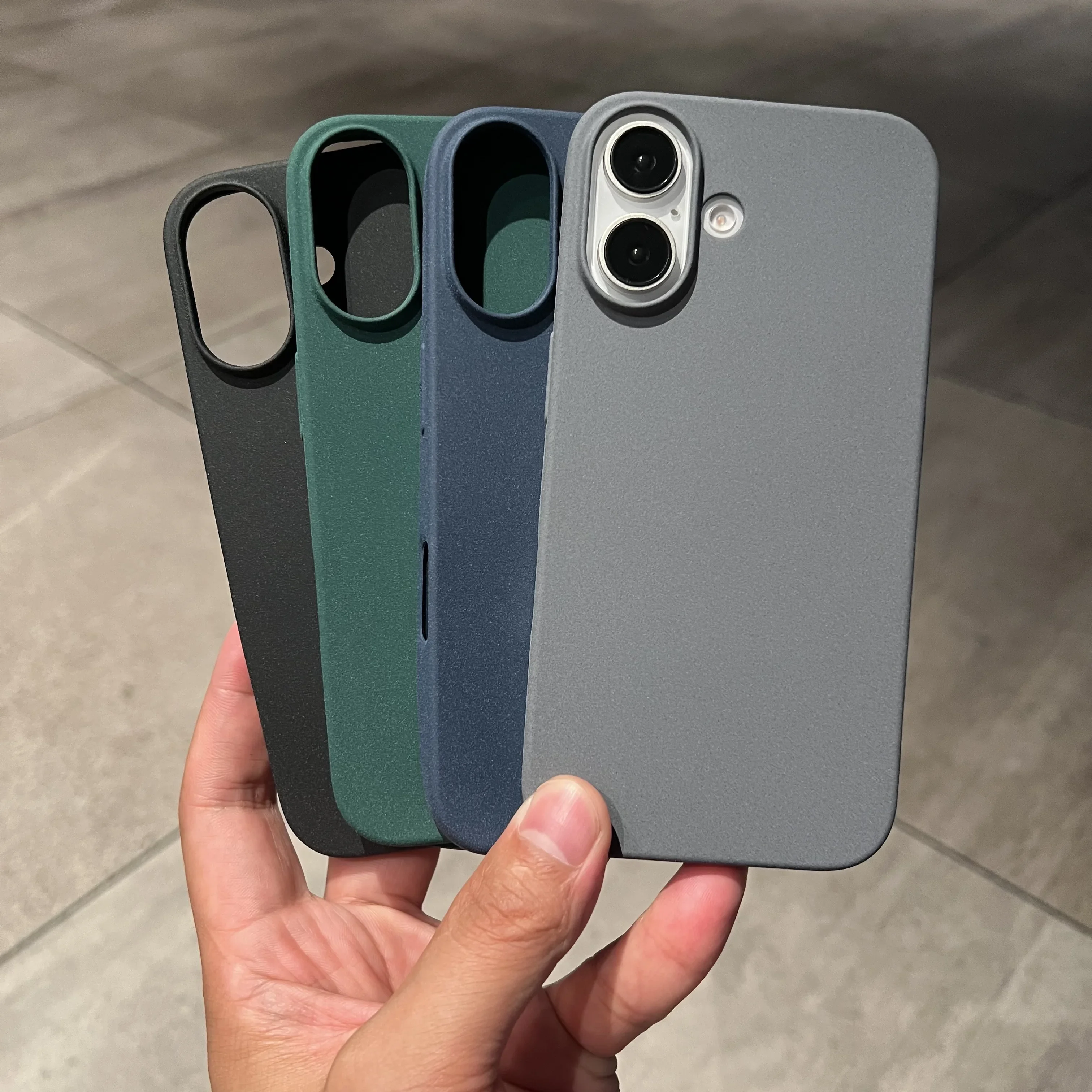 Ultra-thin Sandstone Matte Phone Case For Iphone Series Slim Hard_voghion.com