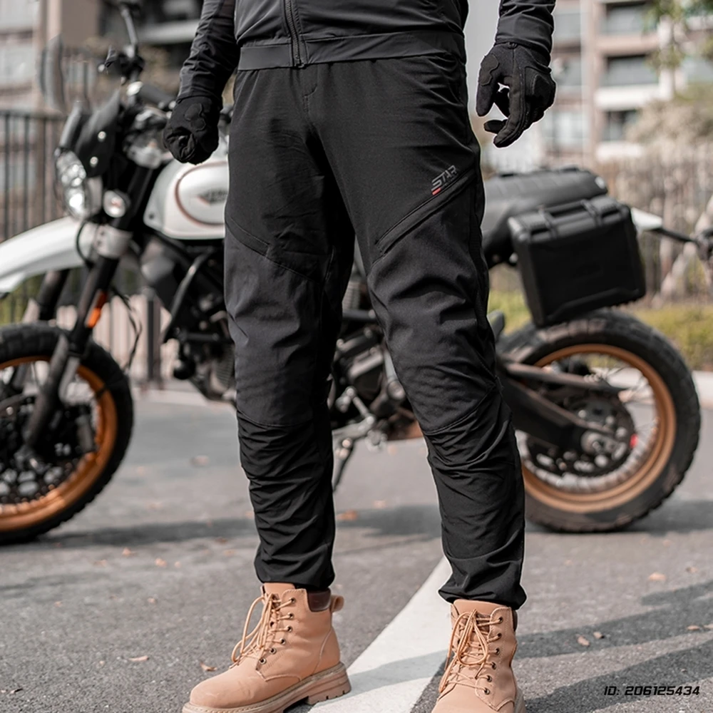 빠른 건조 오토바이 라이딩 팬츠 여름 오토바이 바지 라이딩 나이트 진 보호 장비 포함 오토바이 보호 바지