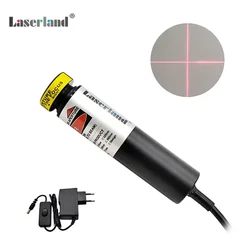 Enhanced Focusable Red Cross - Hair Laser Module for Precision Alignment in Fabric, Woodworks, and Printing Tasks (100mW 5V EU Plug)