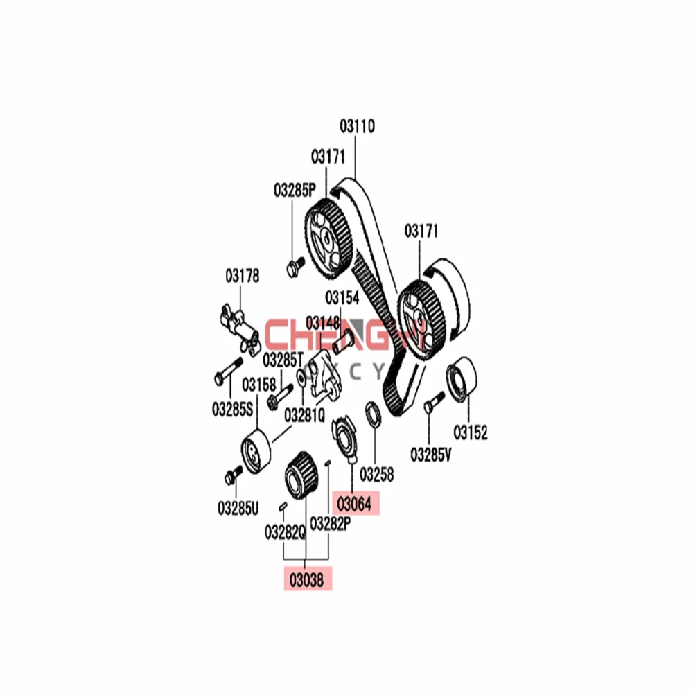ũũ Ʈ Ÿ̹ Ʈ  Ǯ Ʈ, ũũ   ̵ ̼, Pajero Montero V63W V73W MD184894 MD185237 MD186896