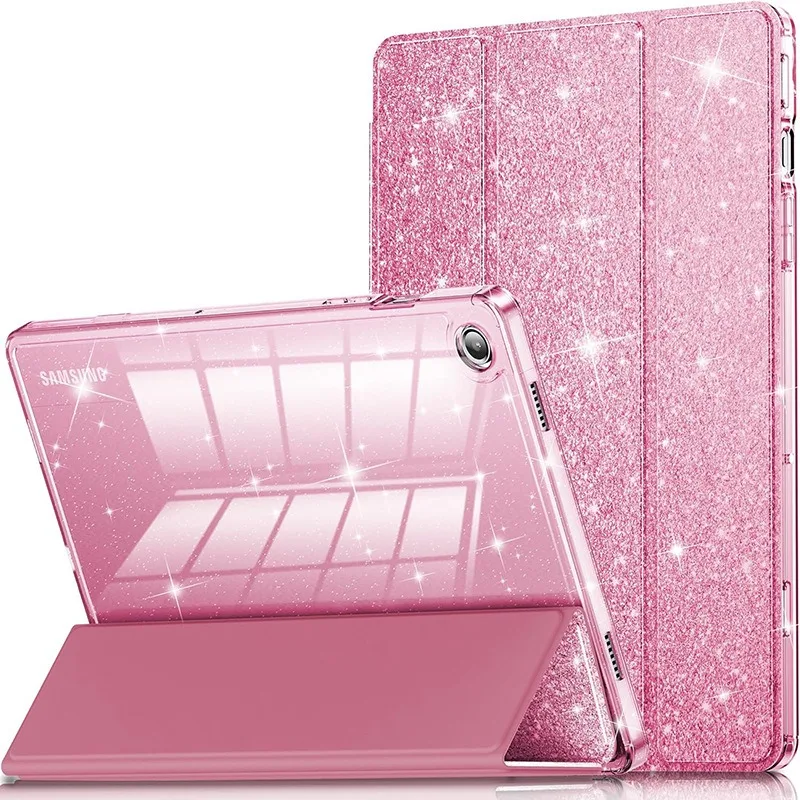 Glittering Sparkly Tablet Case with Pencil Holder and Stand